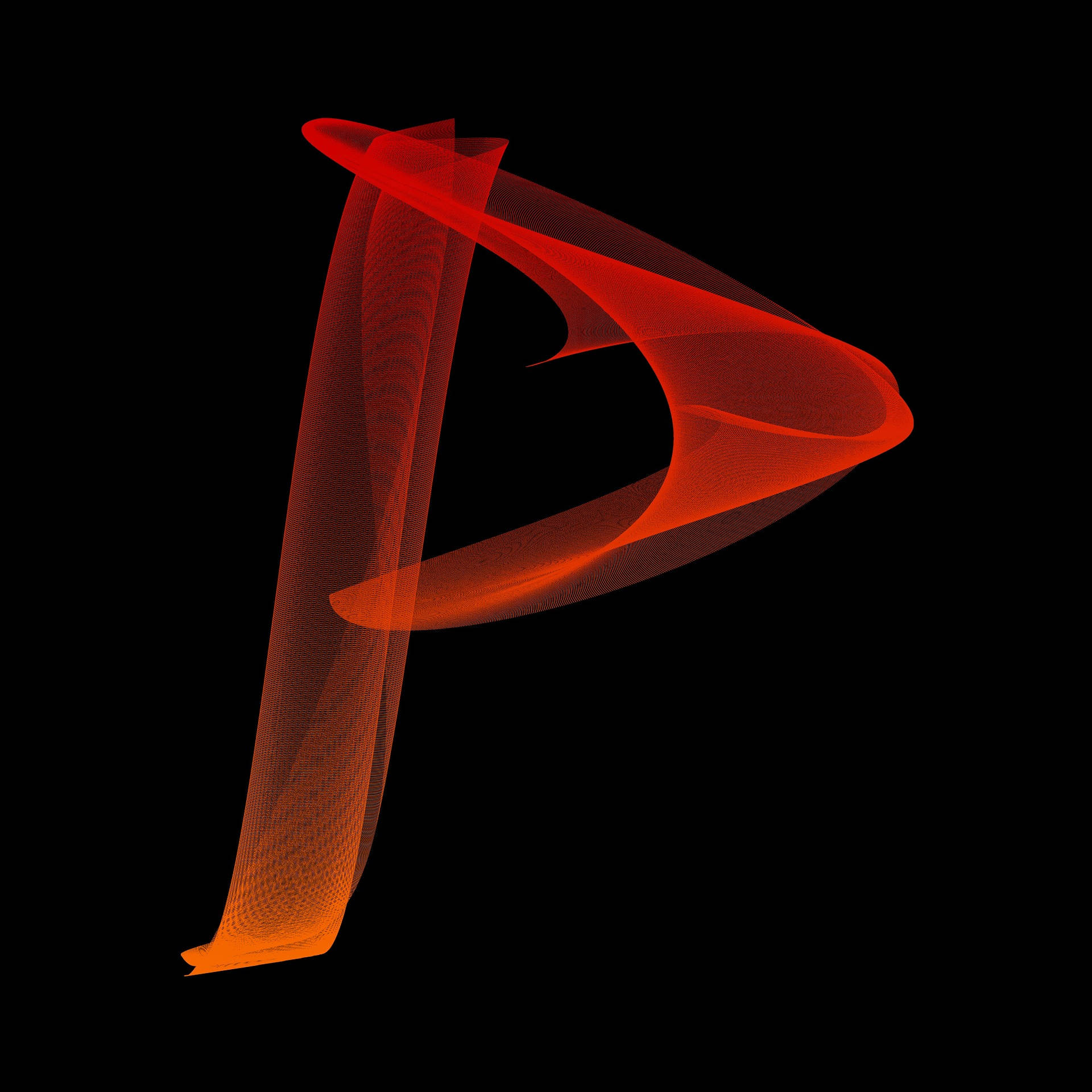 Red Letter P Background
