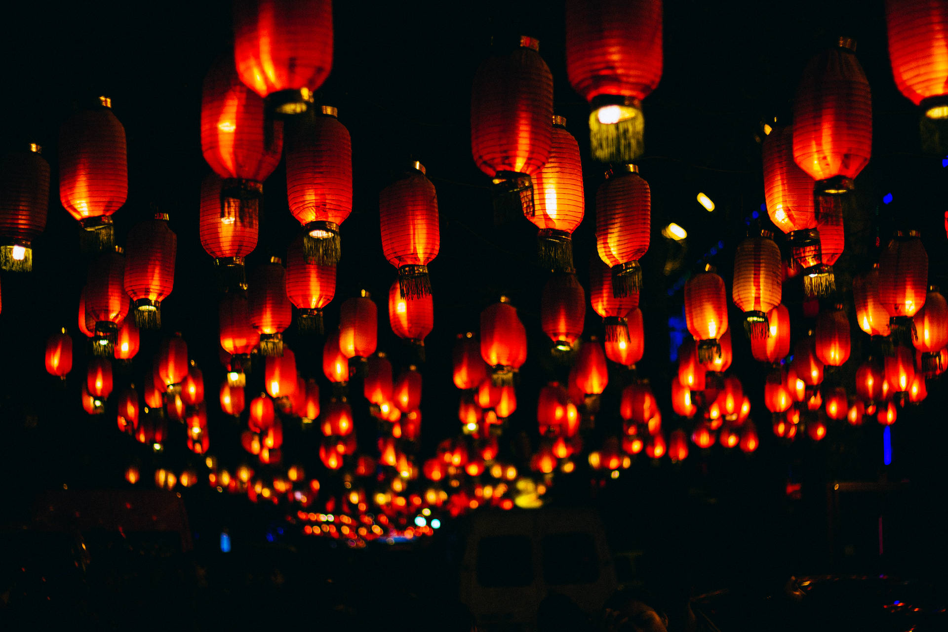 Red Light Lanterns In Beijing