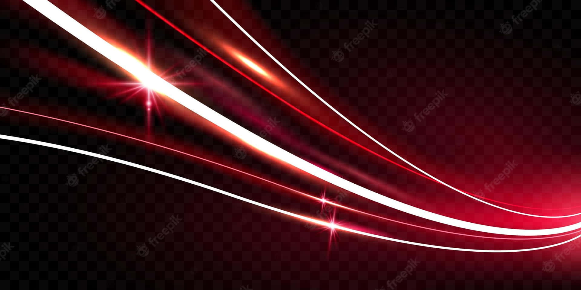 Red Light Lines On A Black Background Background