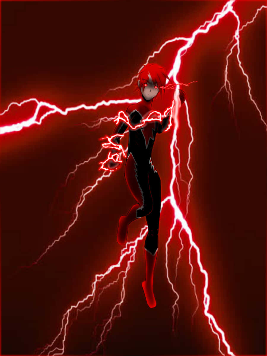 Red Lightning Spiderman Background