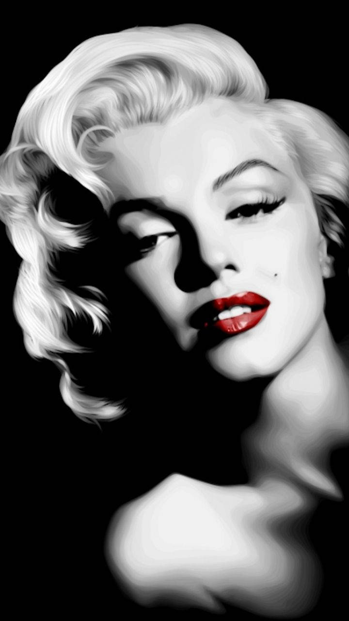 Red Lips Marilyn Monroe Background