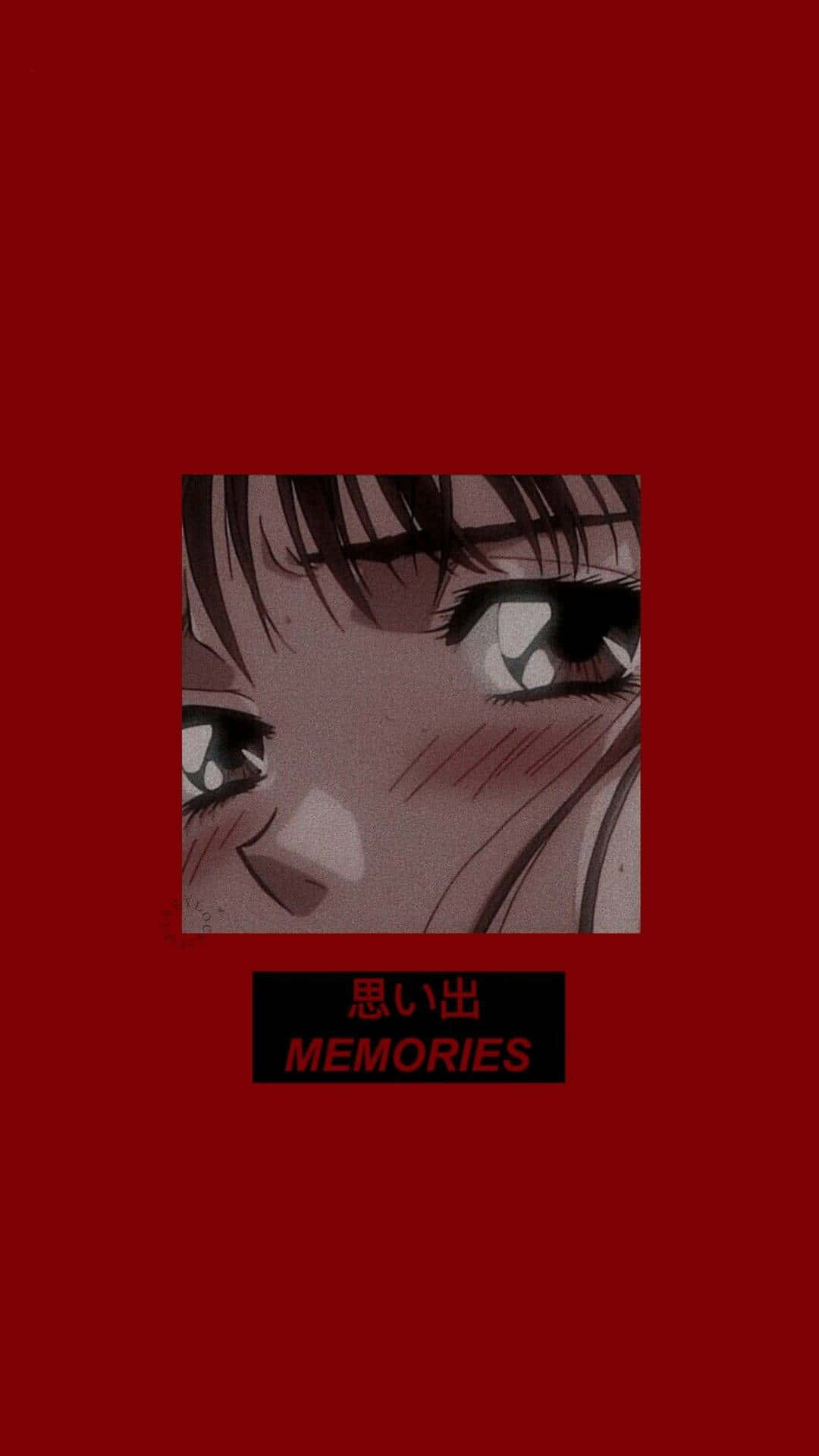 Red Lock Screen Anime Pfp Aesthetic Background