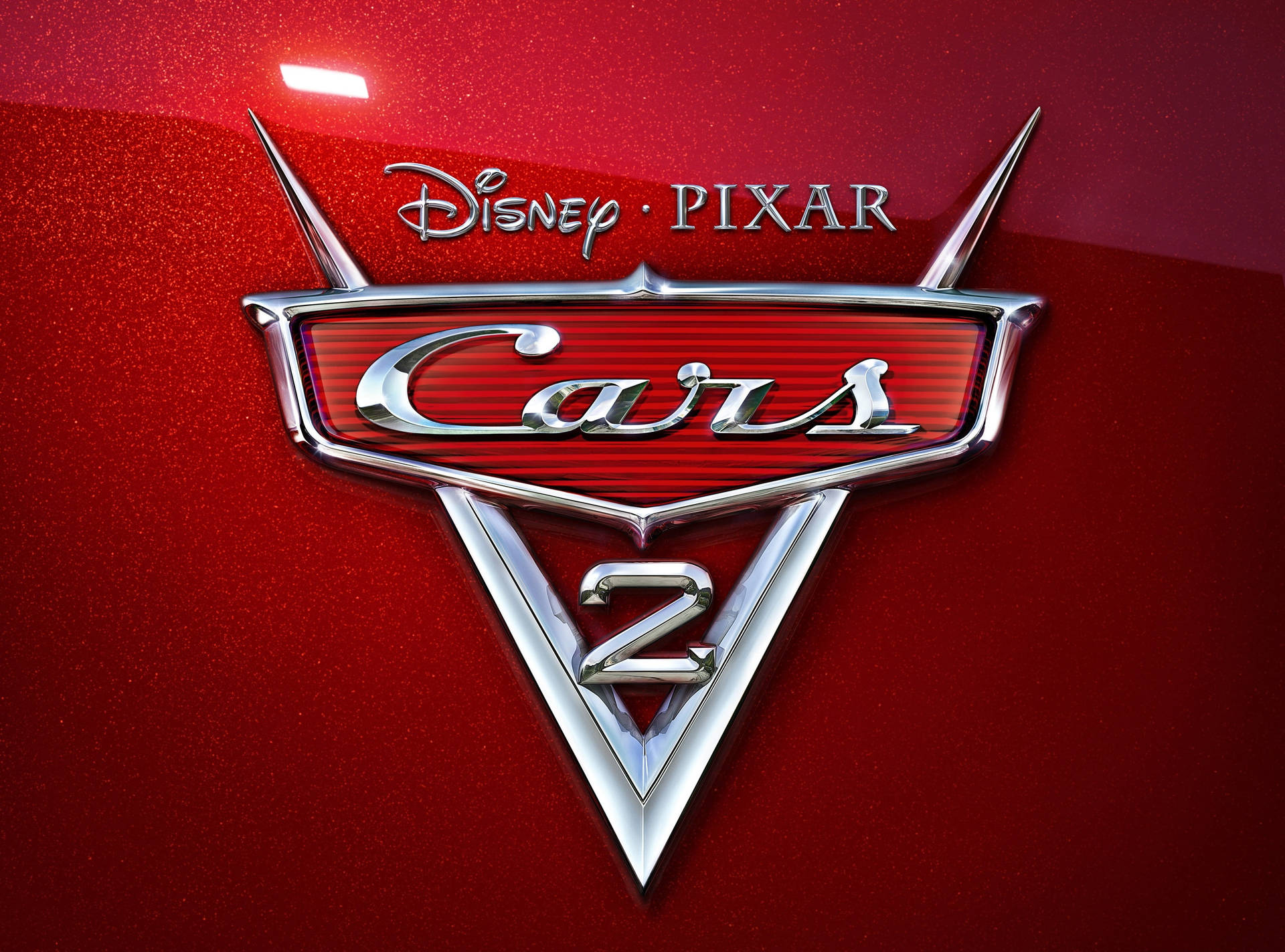 Red Logo Cars 2 Background