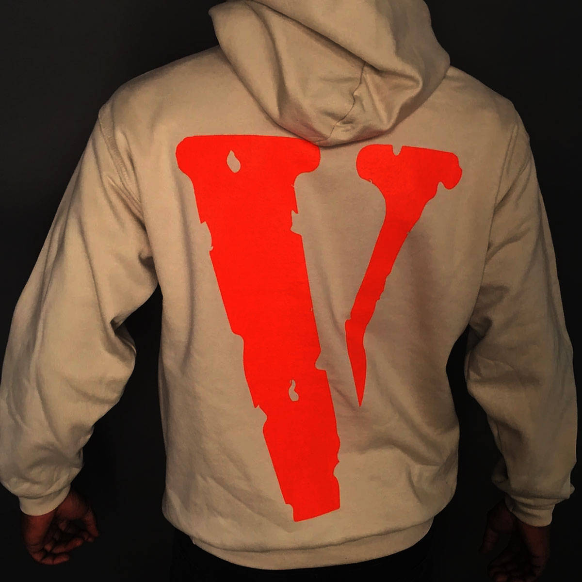 Red Logo Hoodie Print Vlone Pfp Background