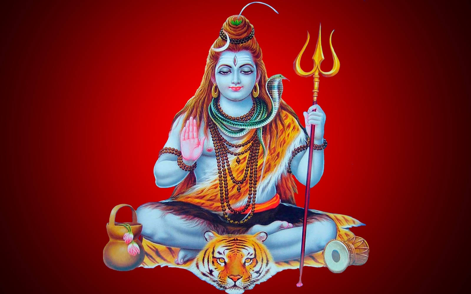Red Lord Shiva