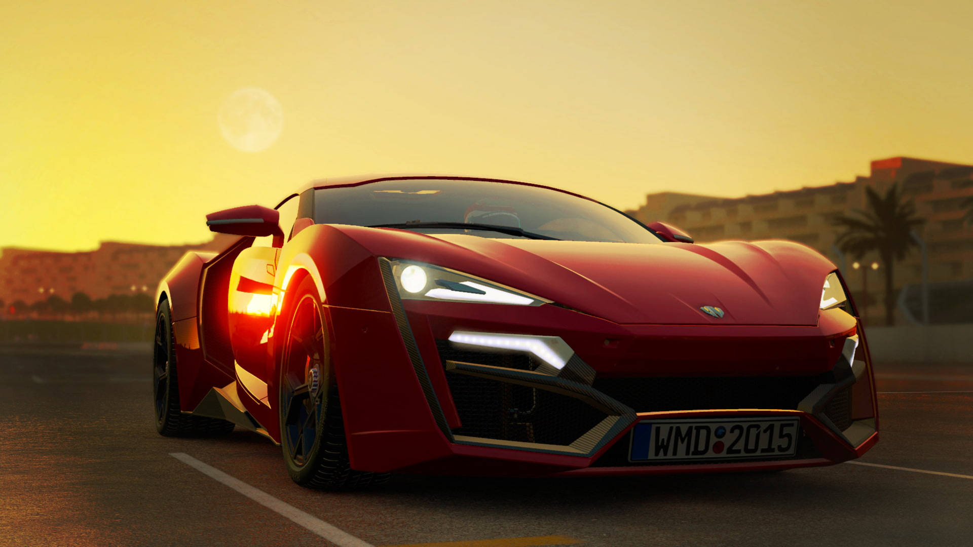Red Lykan Hypersport From Project Cars Background