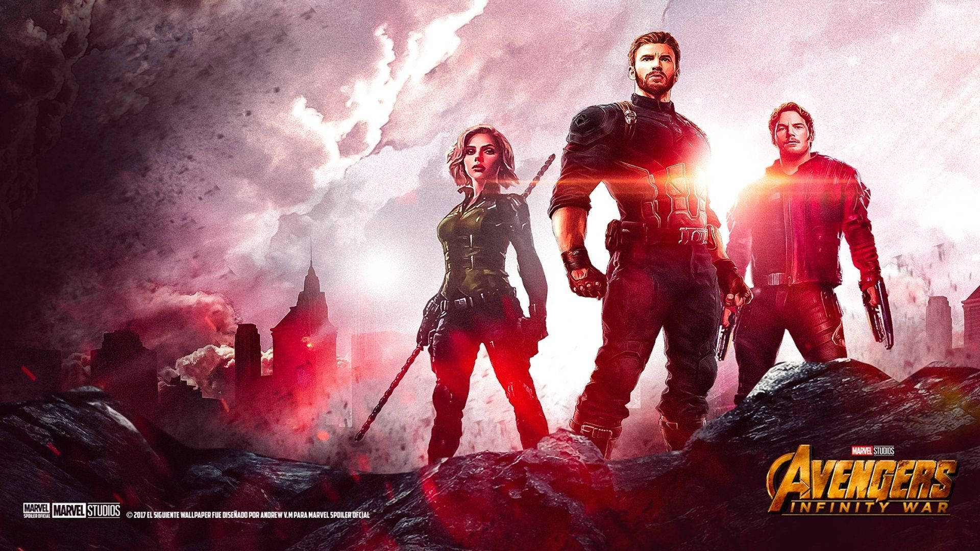 Red Marvel Avengers Infinity War Background