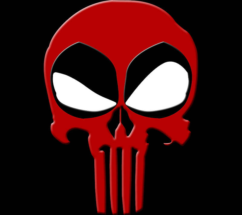 Red Mask Punisher Logo Background