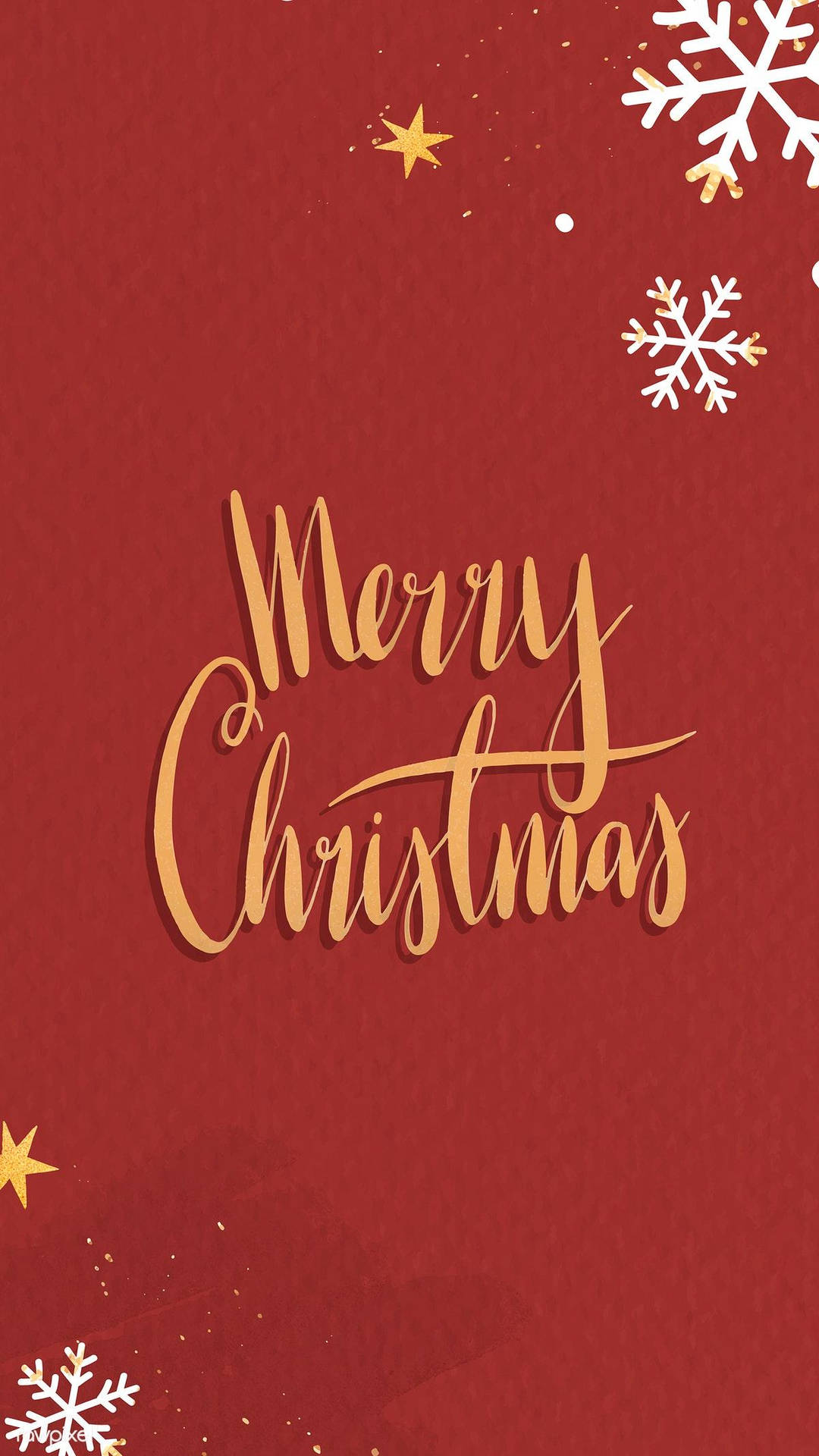 Red Merry Christmas Phone Background