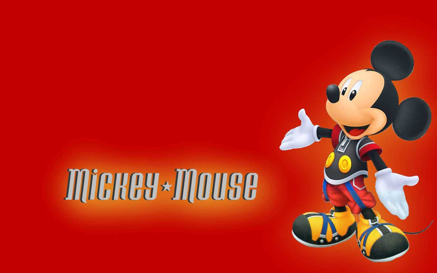 Red Mickey Mouse Background