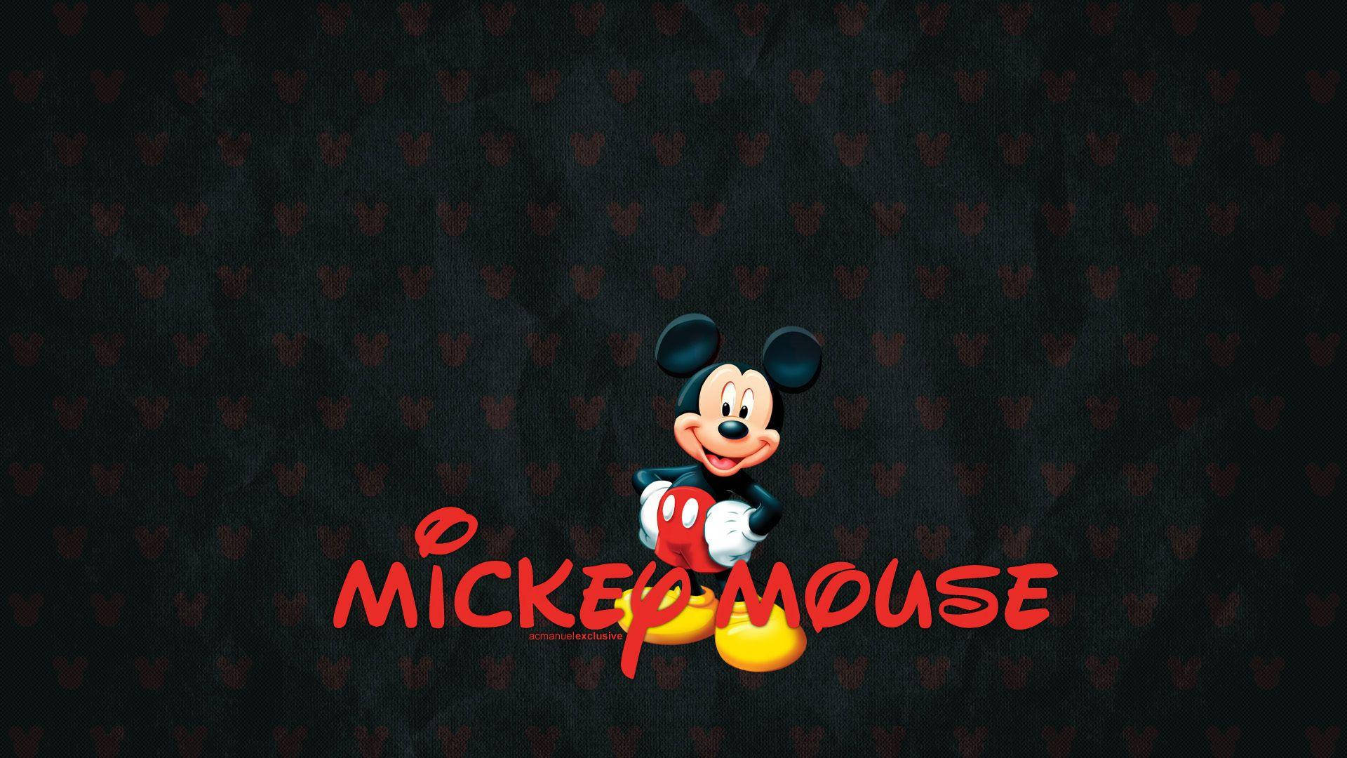 Red Mickey Mouse Hd Background
