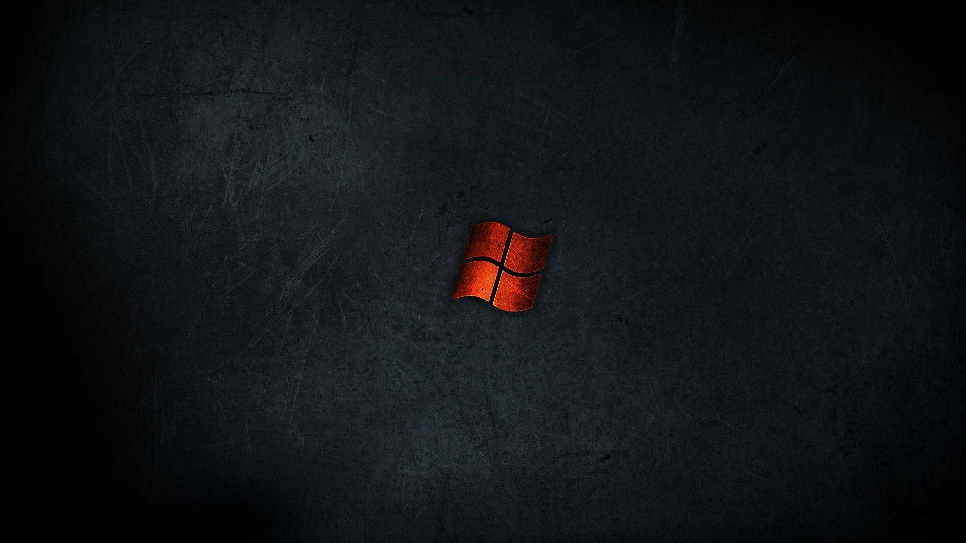 Red Minimalist Microsoft Logo Background