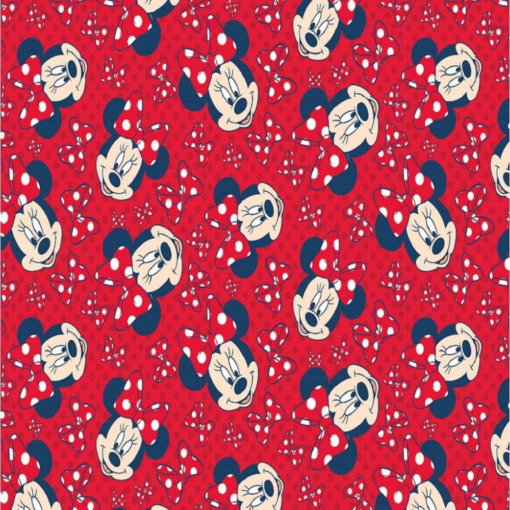 Red Minnie Mouse Disney Pattern Background