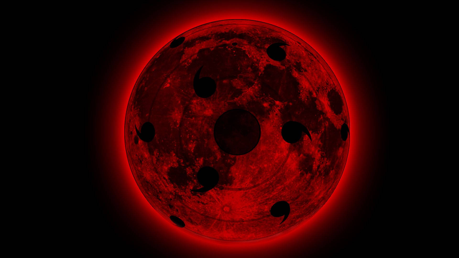 Red Moon Tsukuyomi Background