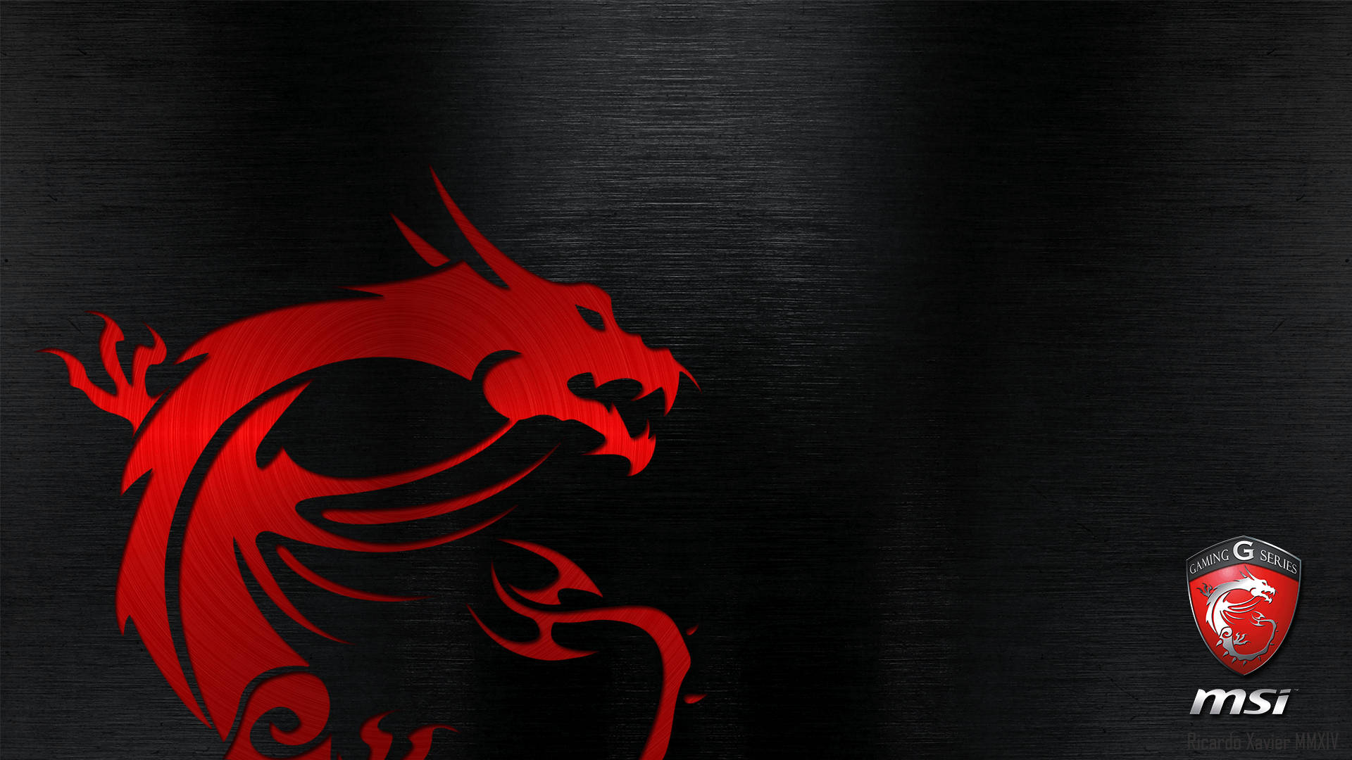 Red Msi Dragon G Series Logo Background