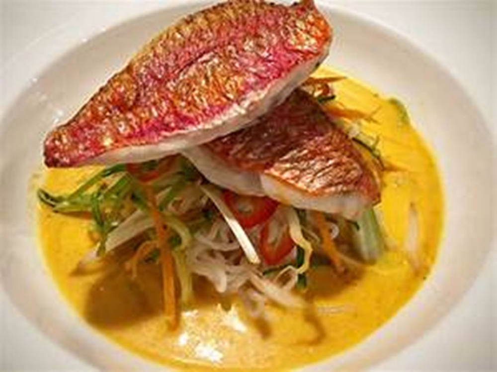 Red Mullet Laksa Background