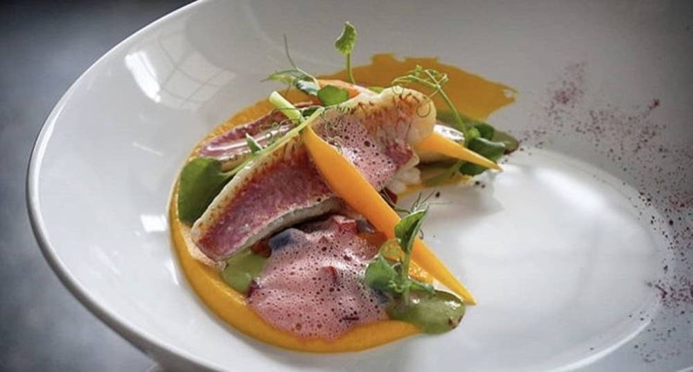 Red Mullet With Colorful Sauce