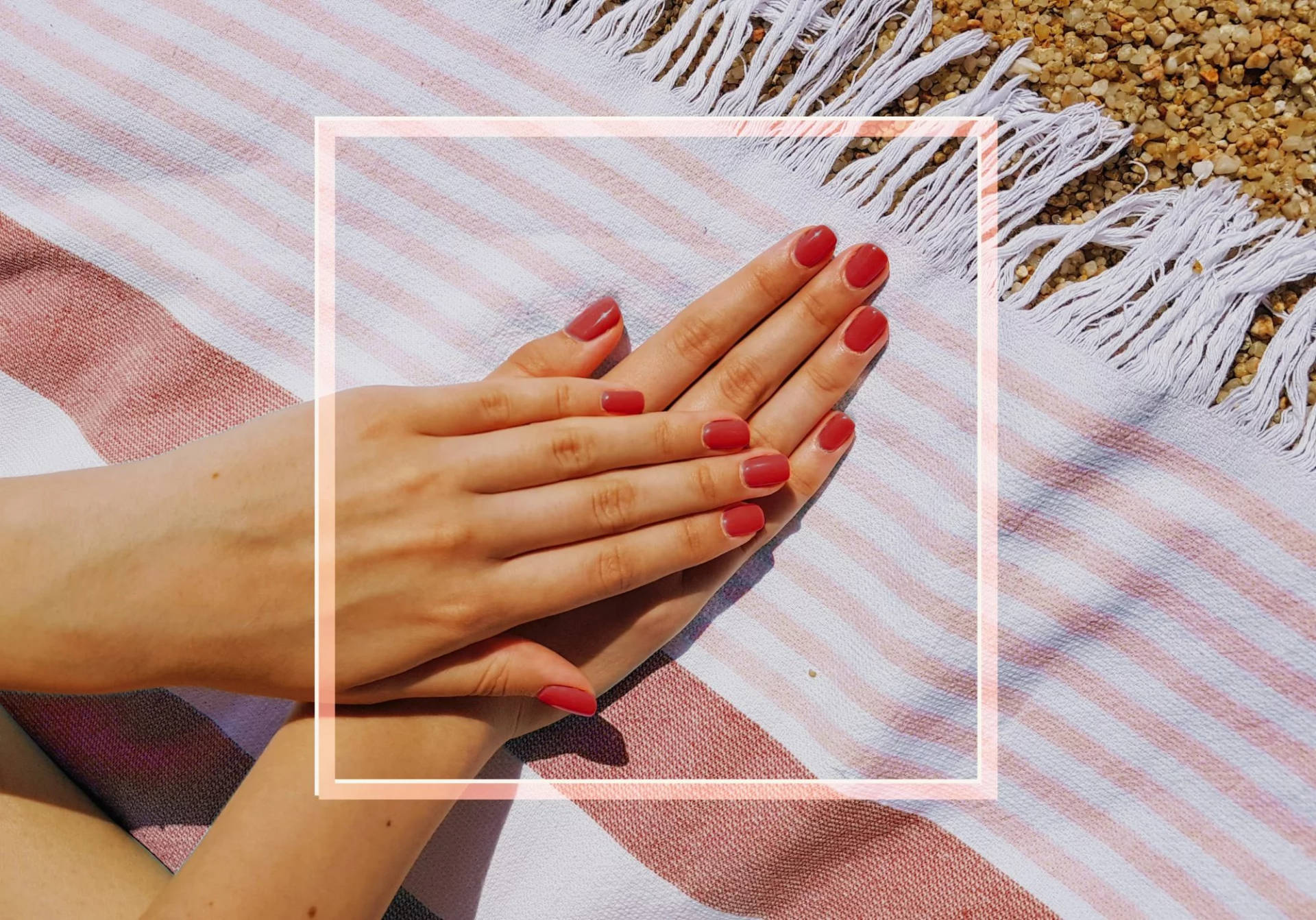 Red Nails Shot Background
