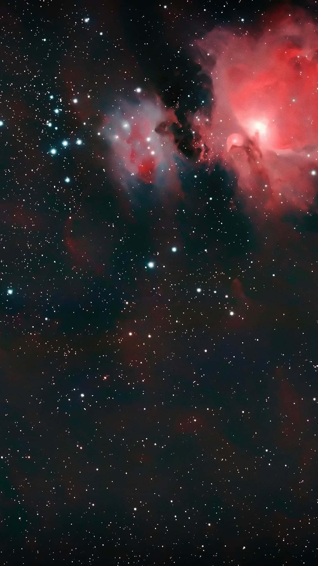 Red Nebula In Universe Iphone Background