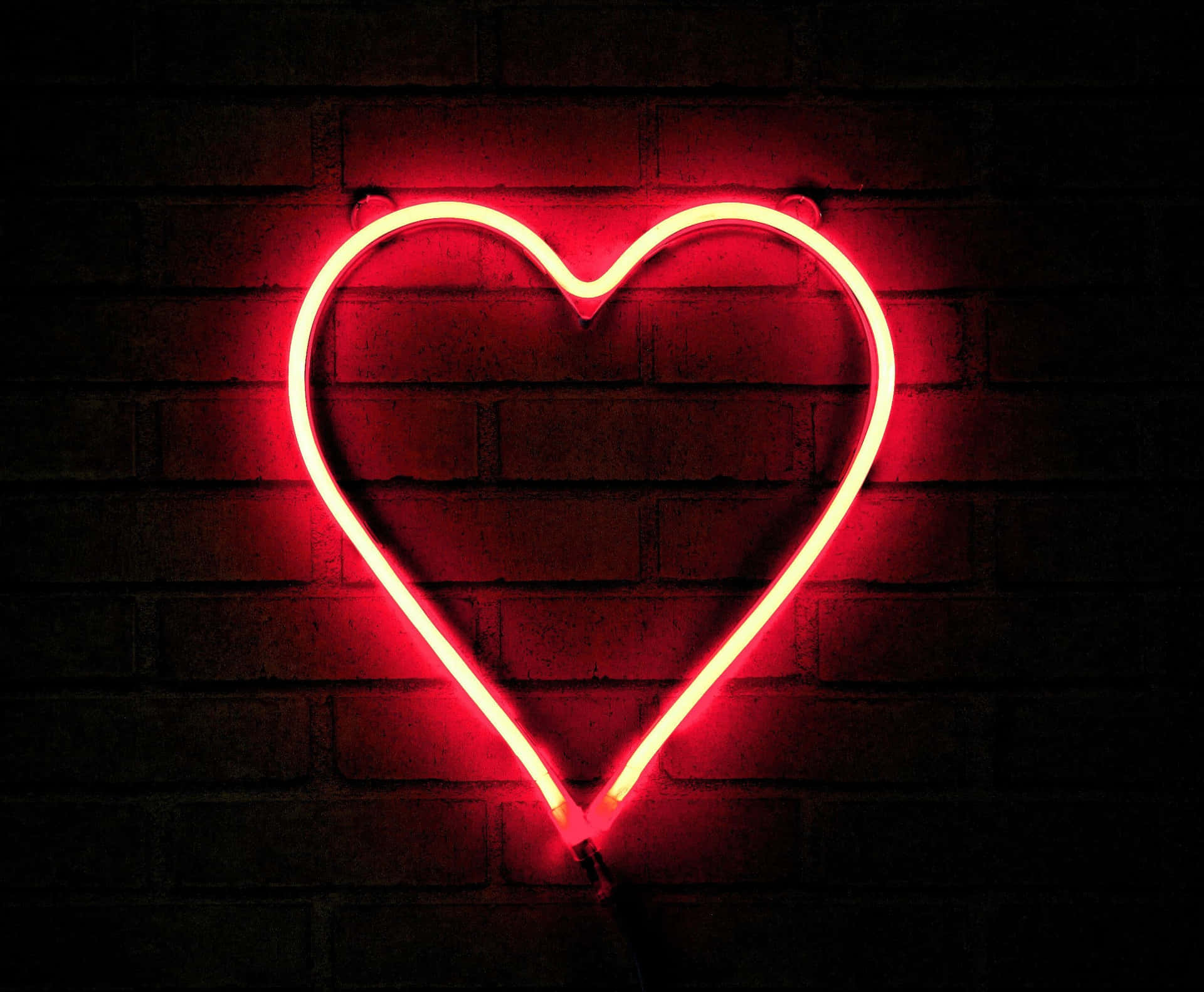 Red Neon Lights Tumblr Laptop Background