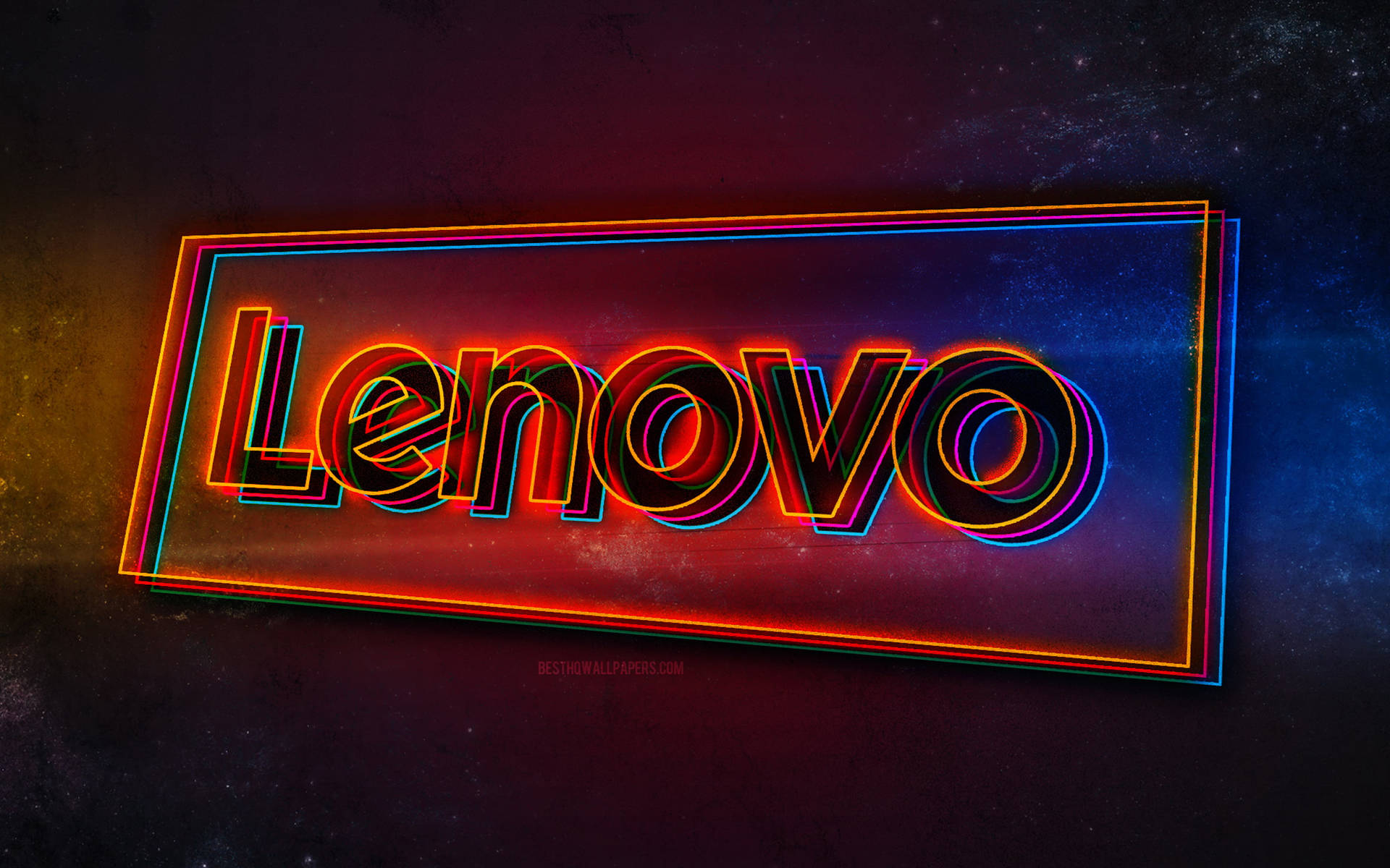 Red Neon Sign Lenovo Official Background