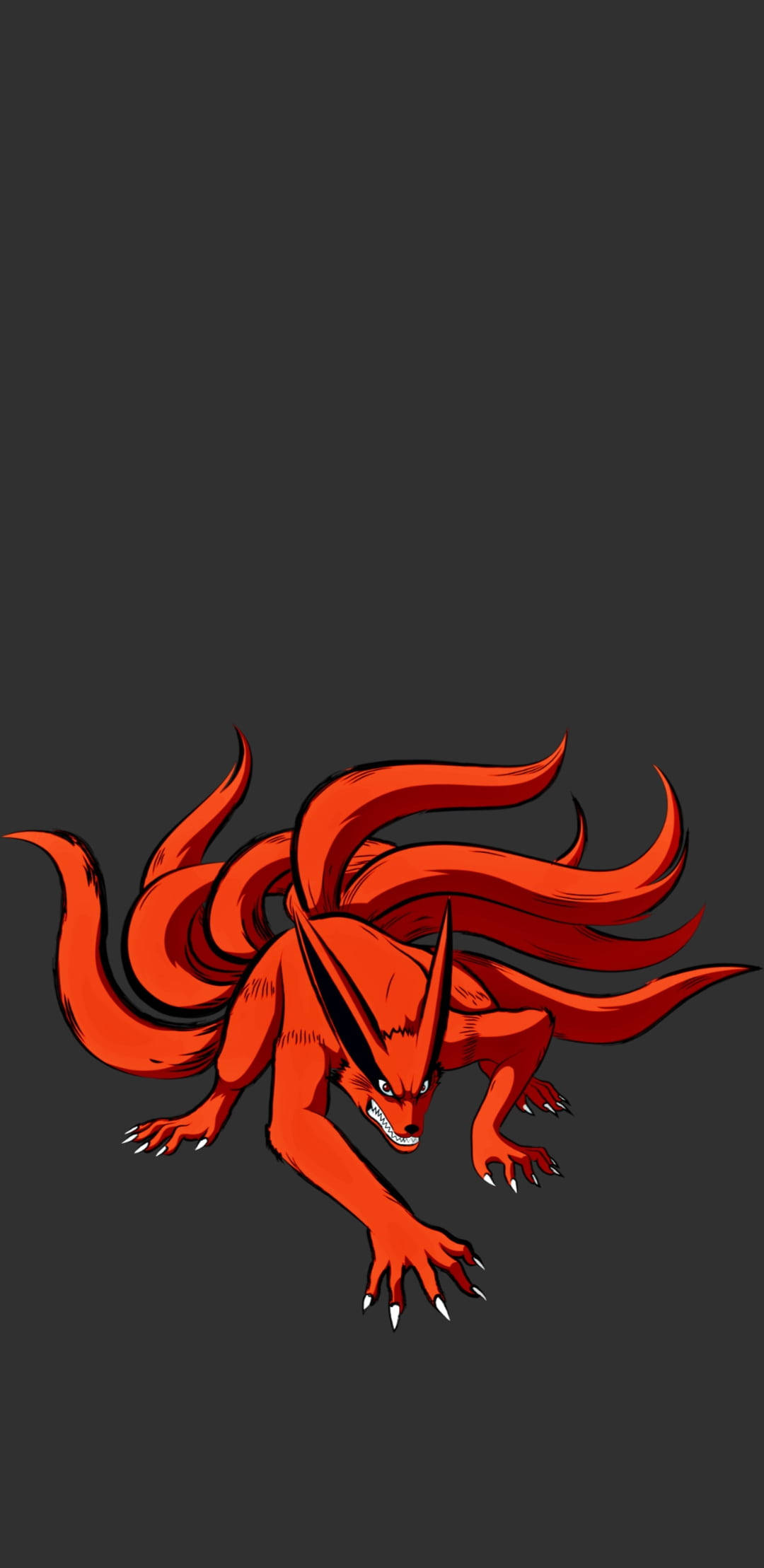 Red Nine Tailed Beast Naruto Kurama Background