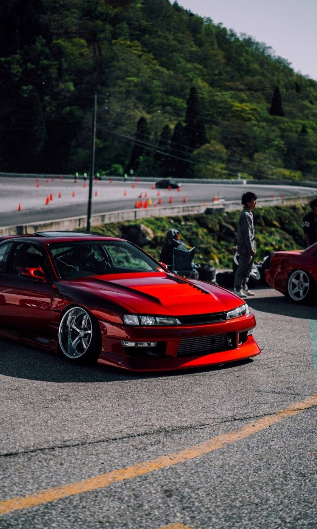 Red Nissan Silvia S14