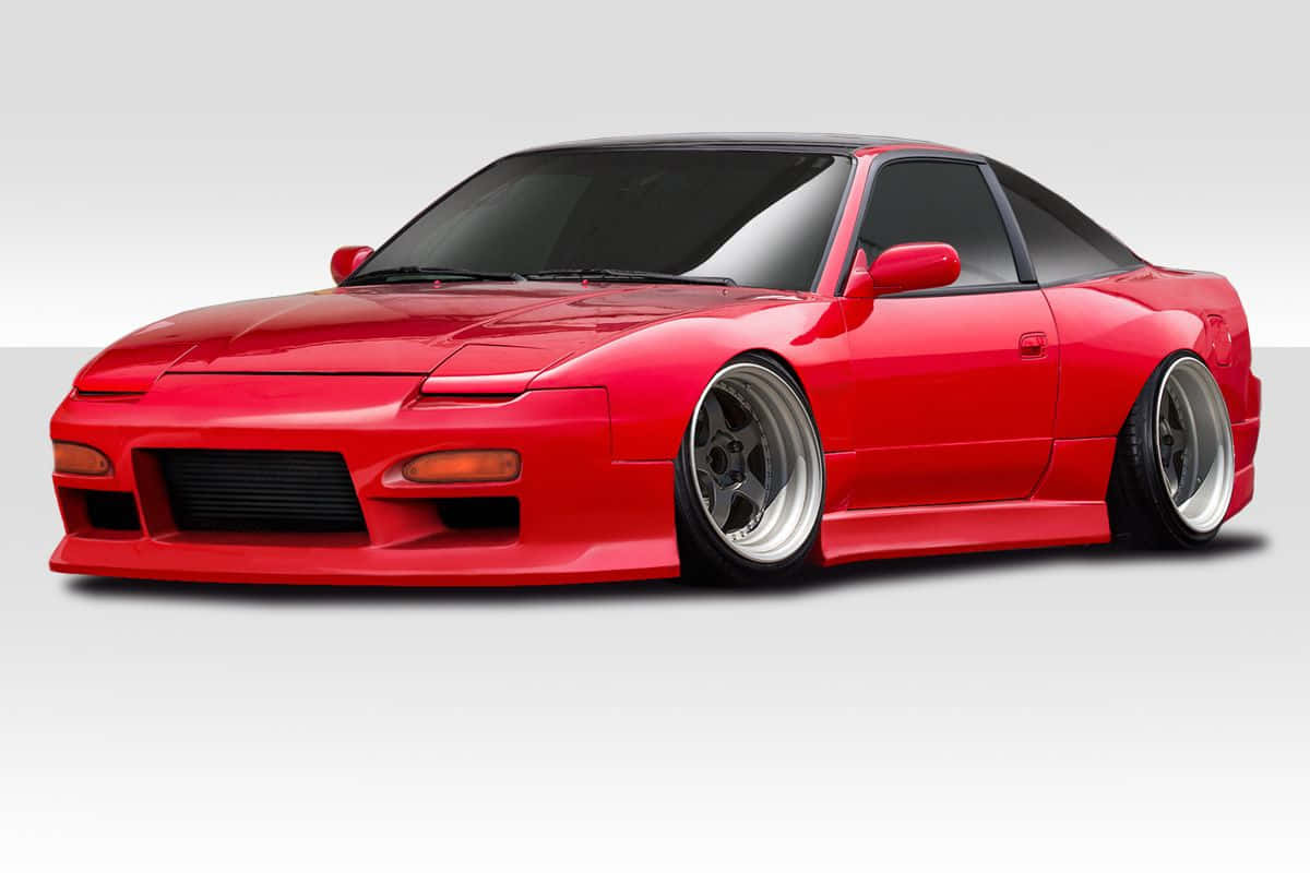 Red Nissan240sx Modified Background