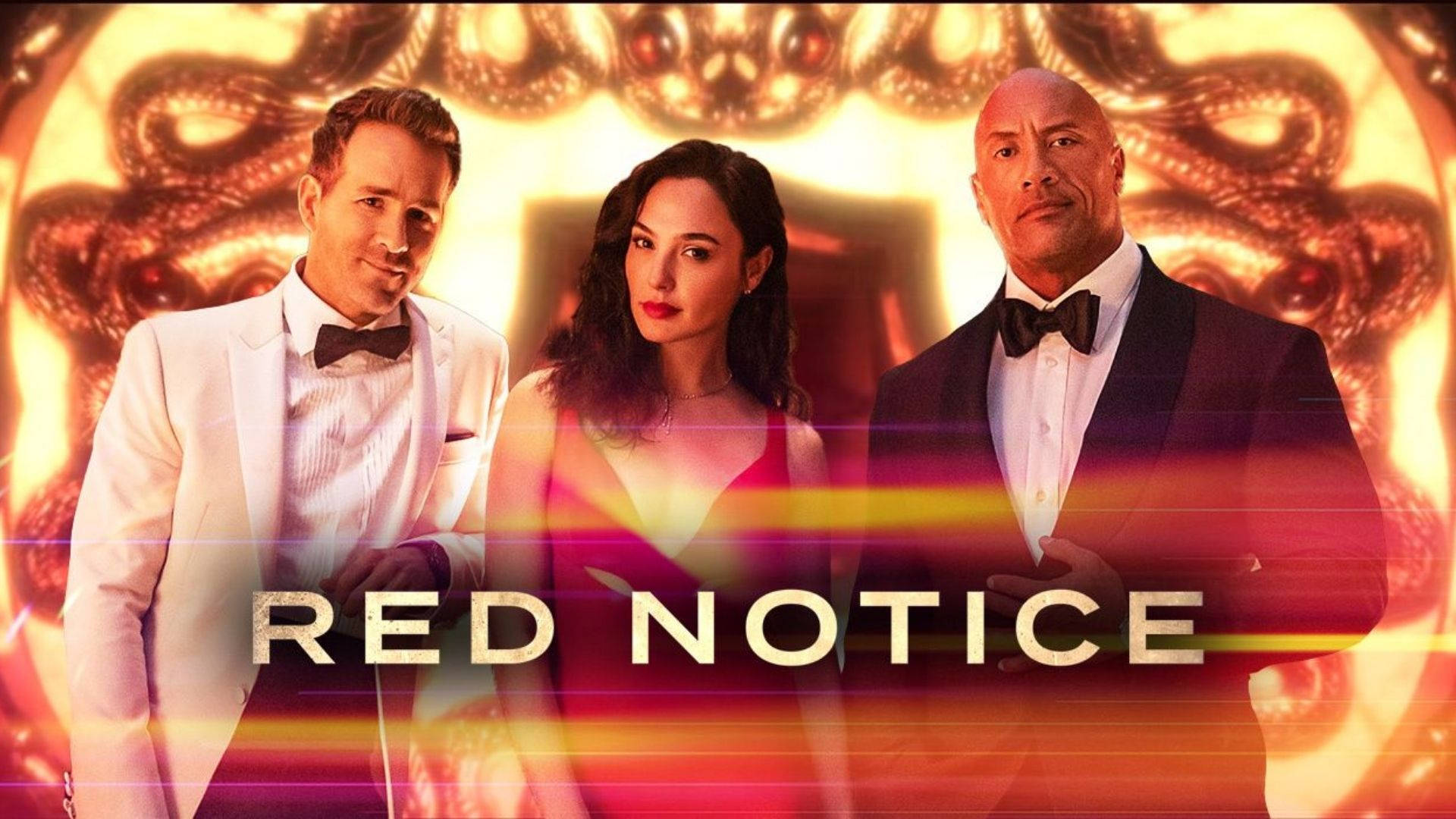 Red Notice Bright Lights Background