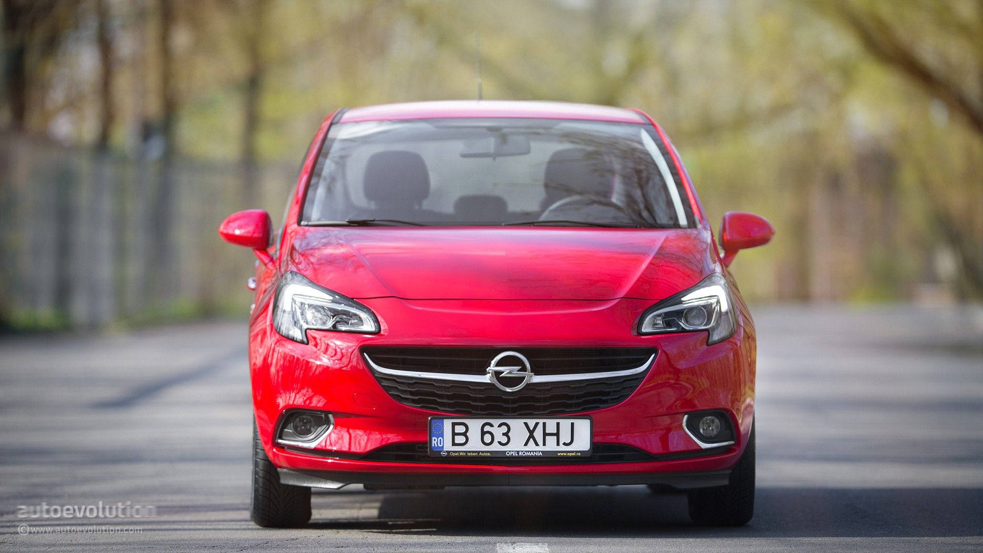 Red Opel Corsa Background