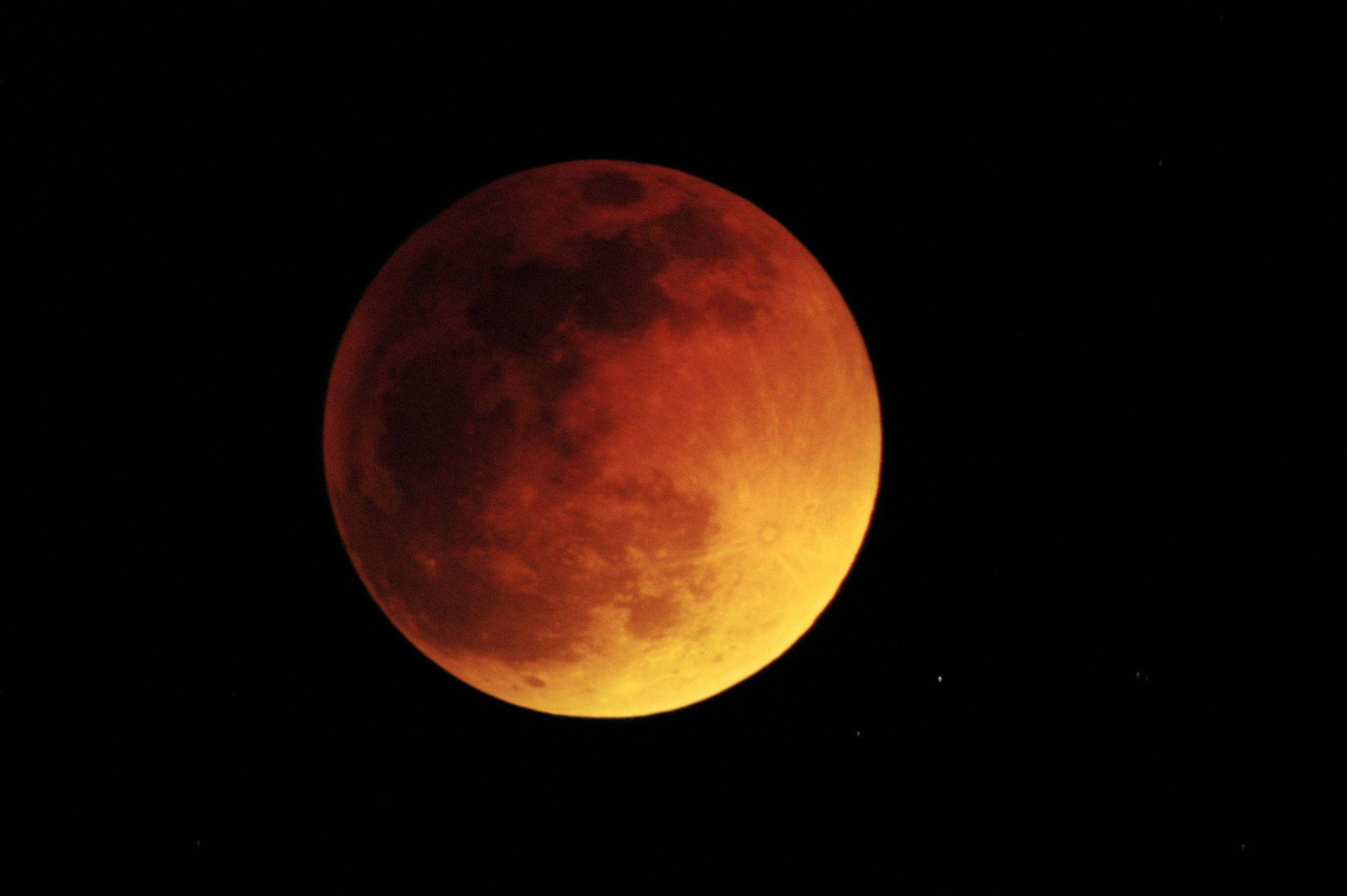 Red Orange Lunar Eclipse Background