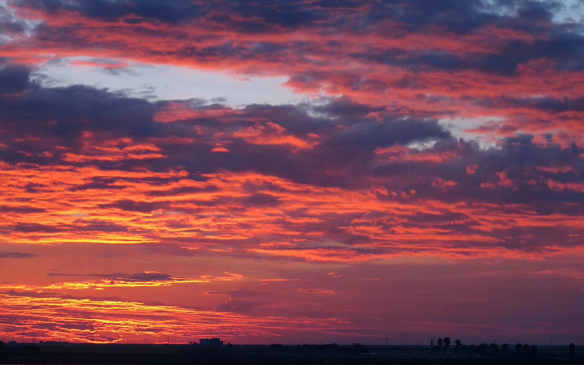 Red-orange Sunset Clouds