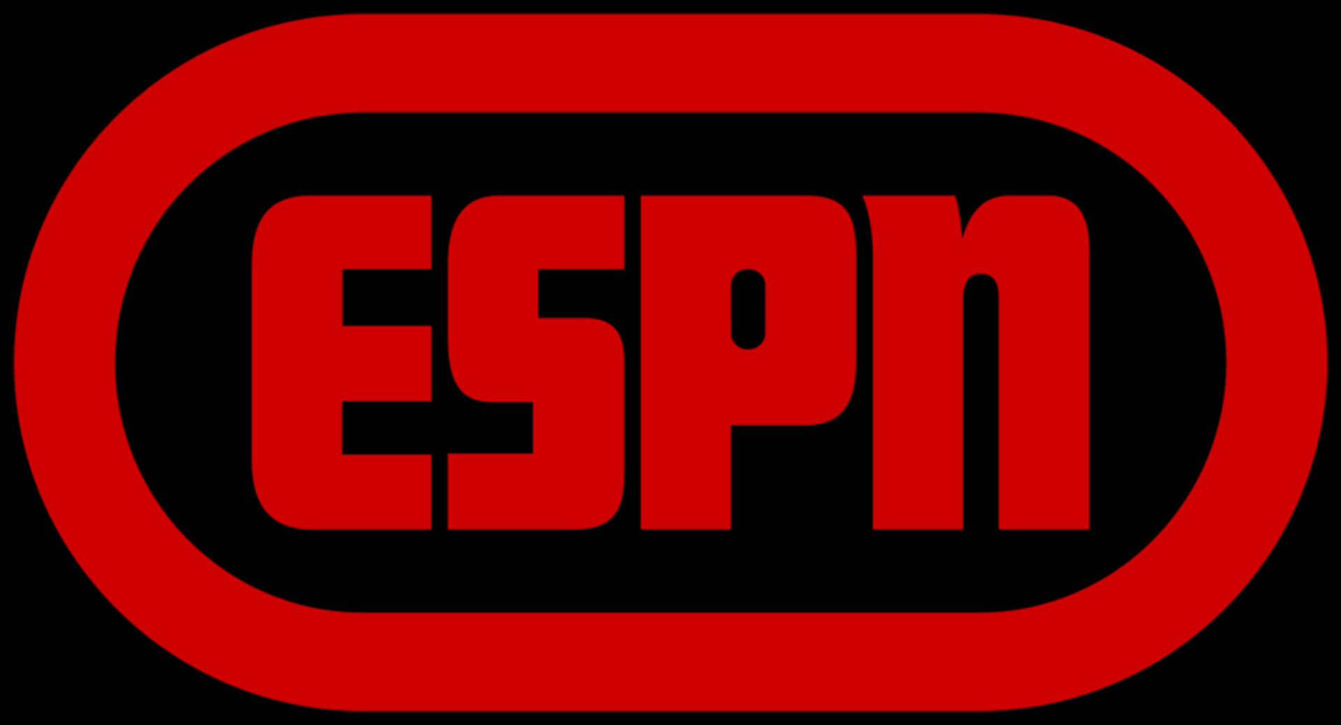 Red Oval Espn Logo Background