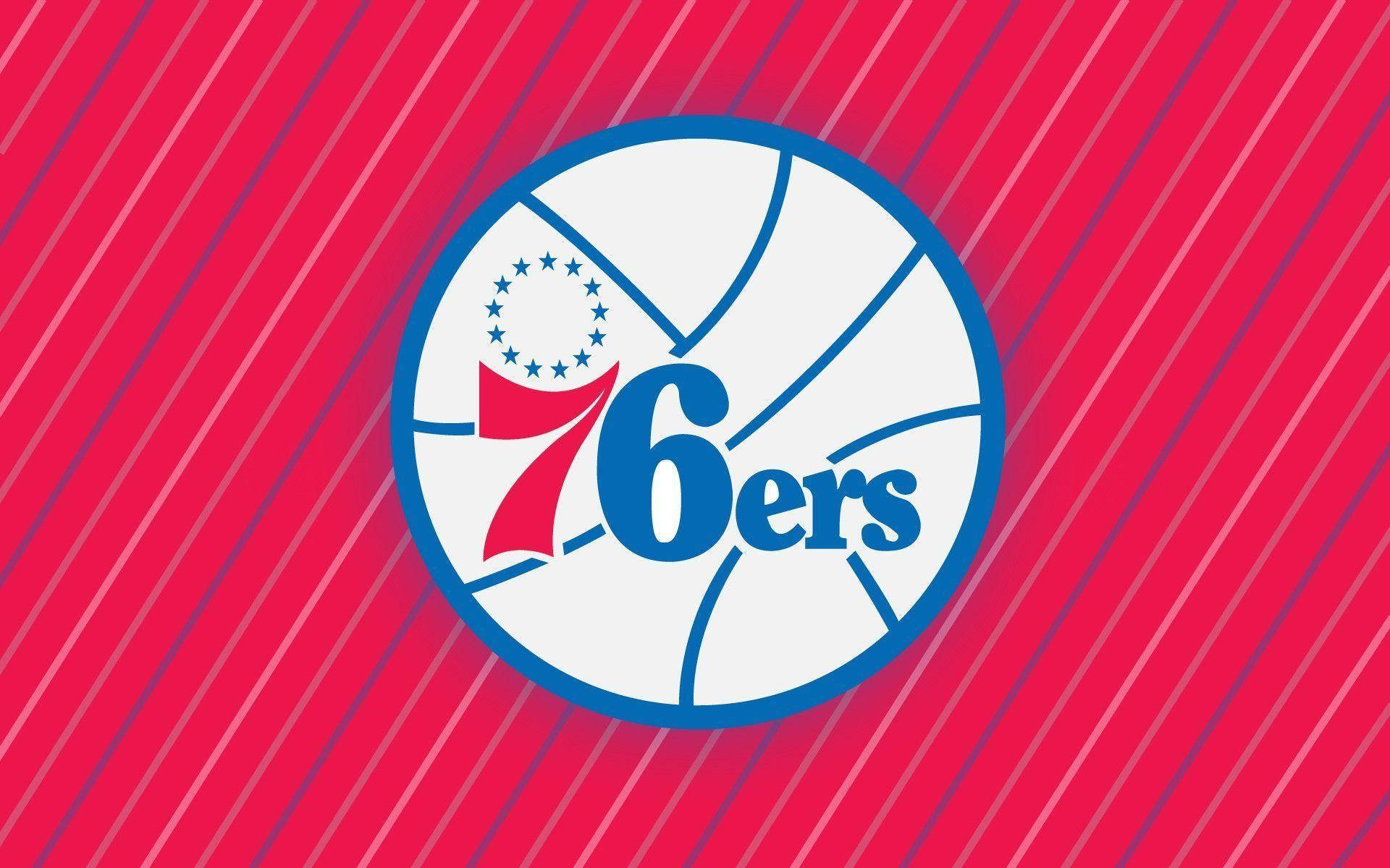 Red Philadelphia Sixers Logo Background