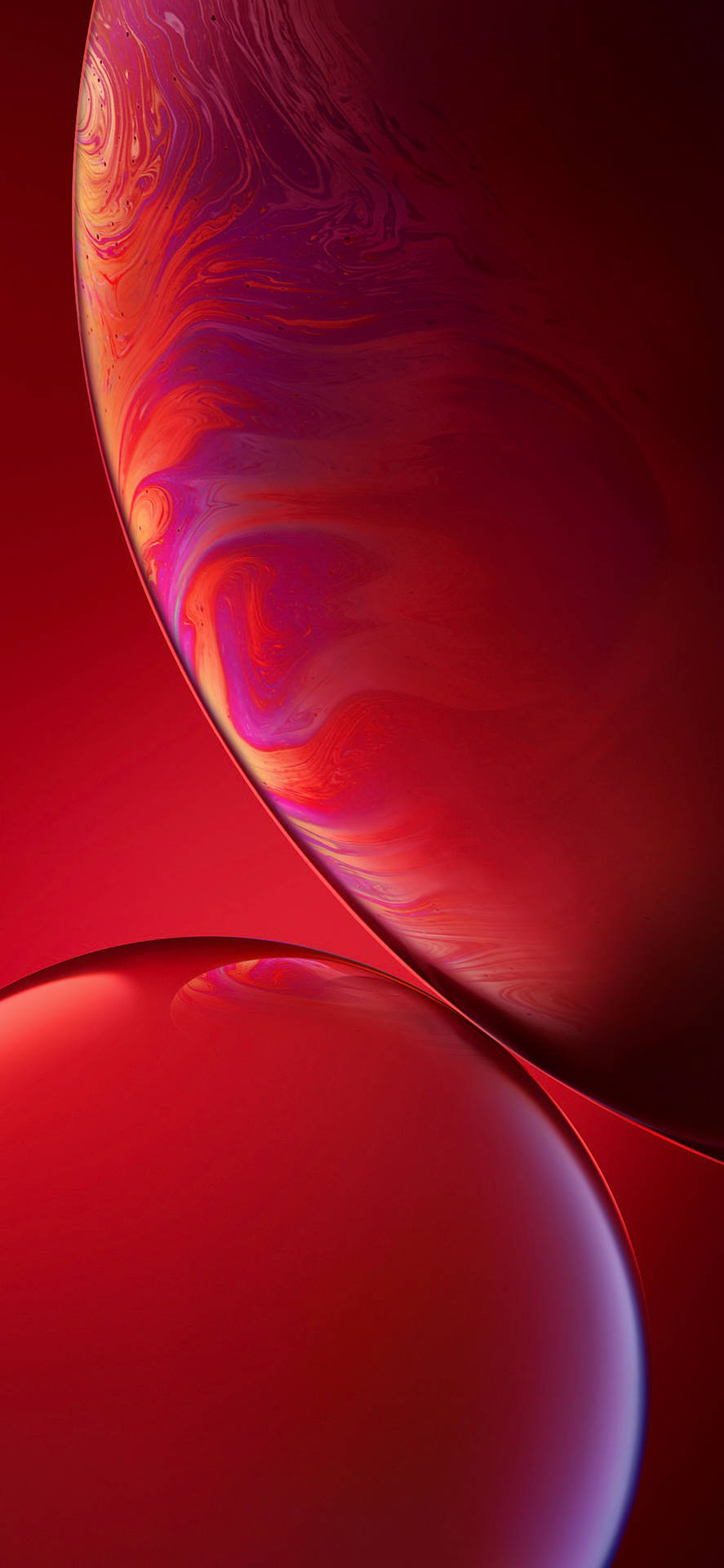 Red Pink Bubble Iphone Xr Background