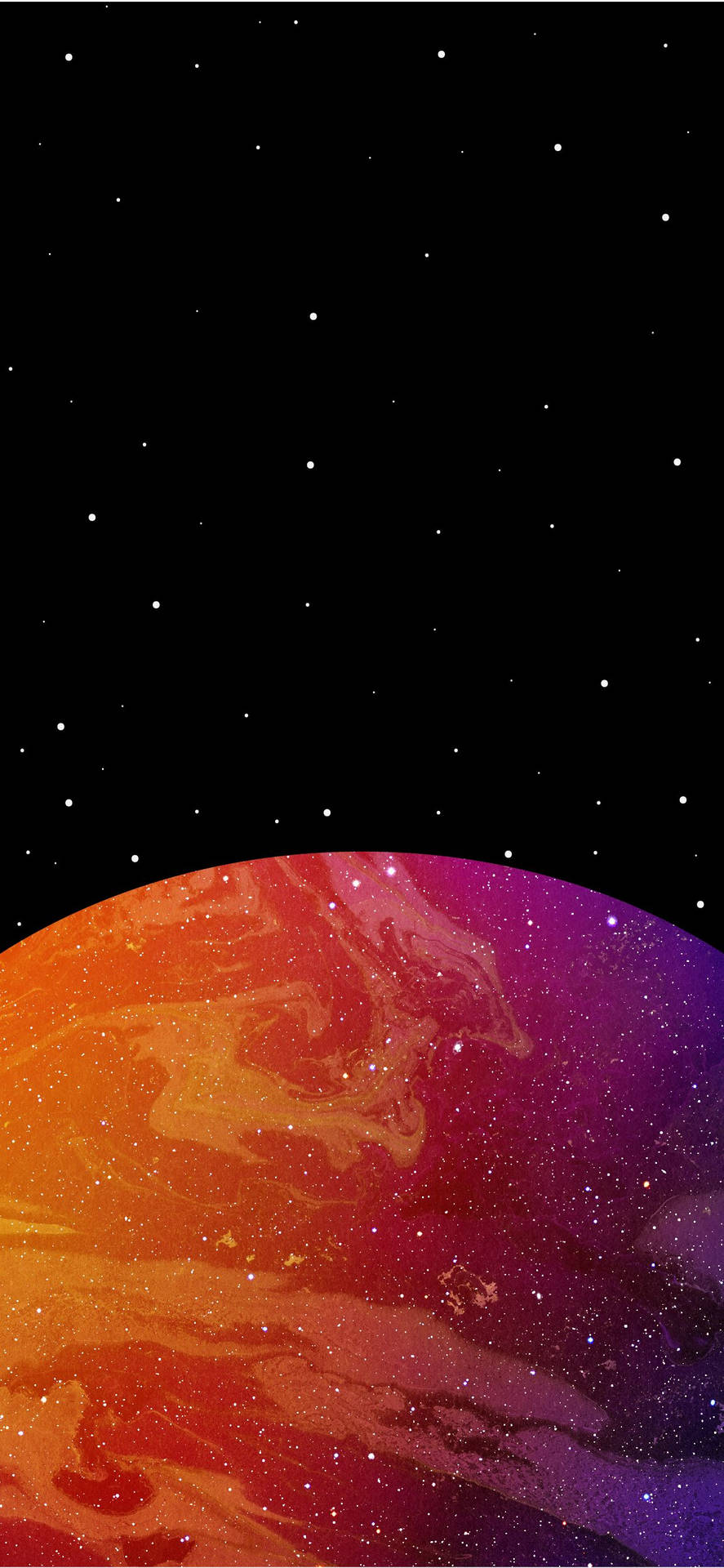Red Planet In Space Iphone Background