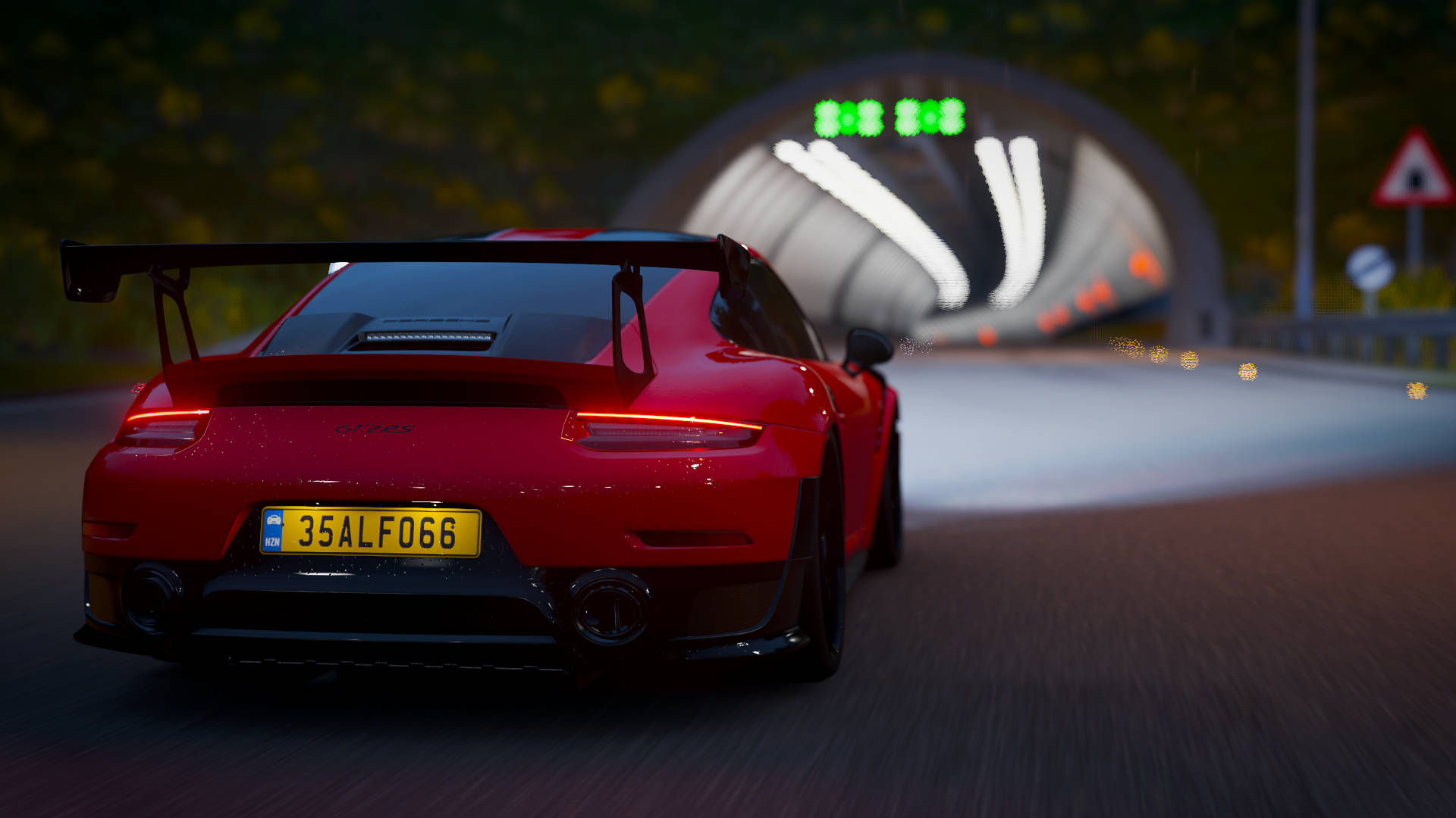 Red Porsche From Forza Horizon 4 Background