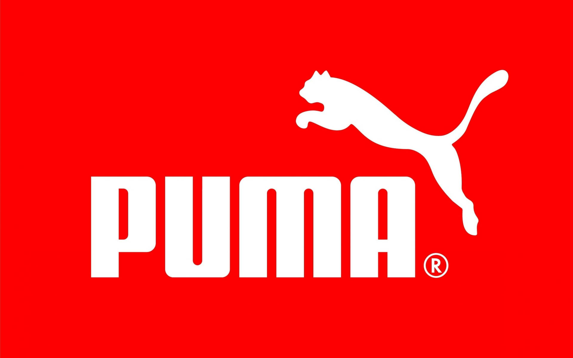Red Puma Logo Background