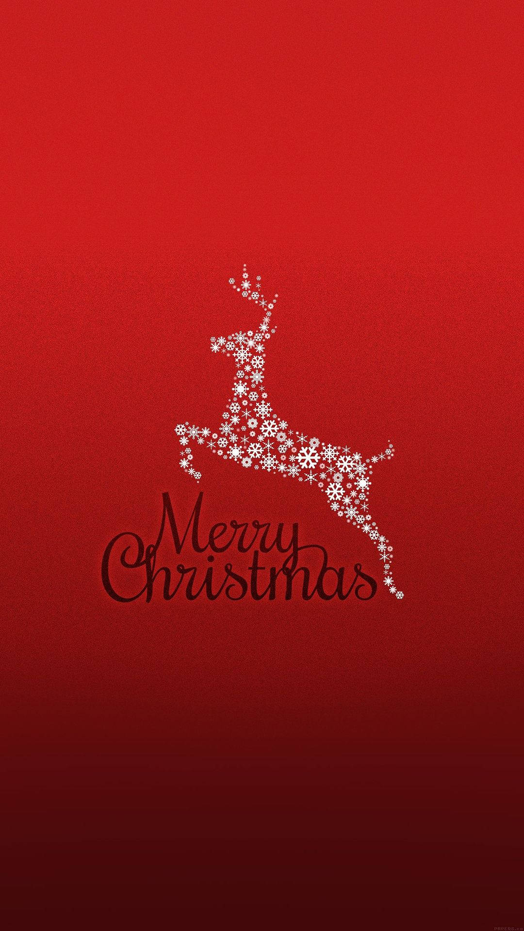 Red Reindeer Merry Christmas Iphone Background