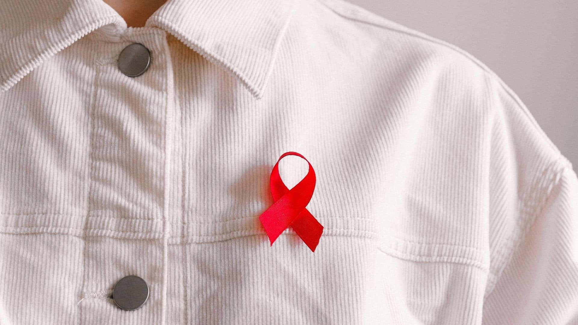 Red Ribbon For Awareness And Virulent Effects Of Aids Background