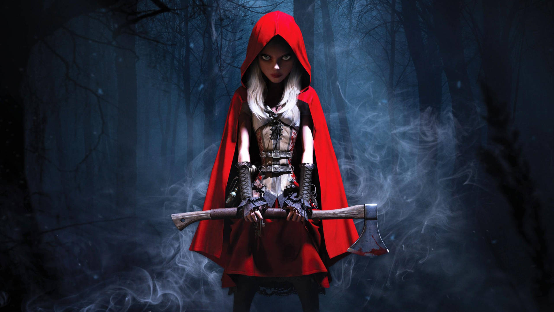 Red Riding Hood With Blade Background