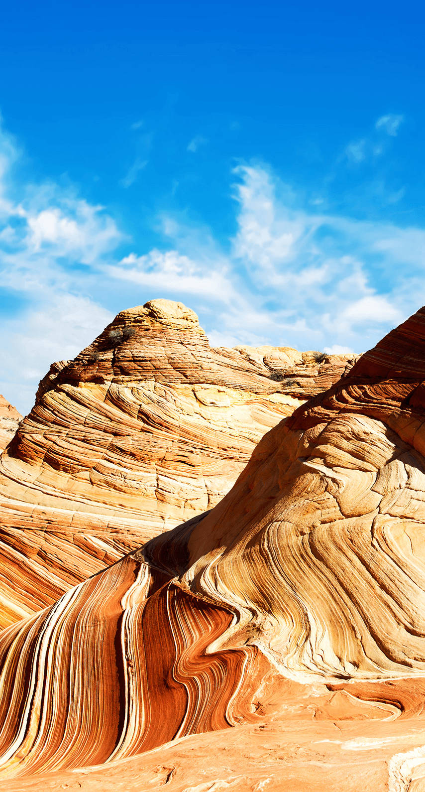 Red Rock Canyon Blue Sky Phone Background