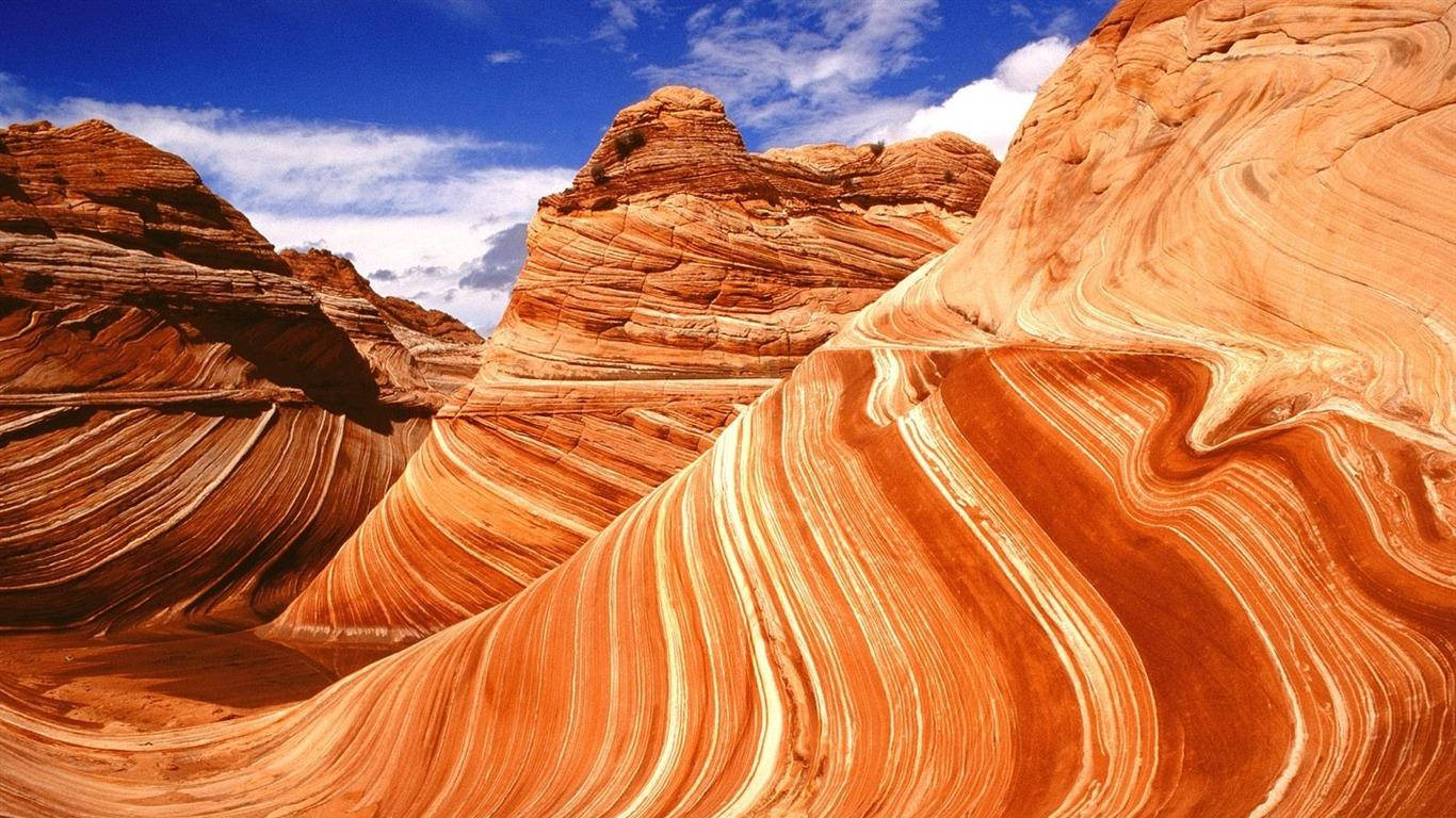 Red Rock Formations In Kanab Background