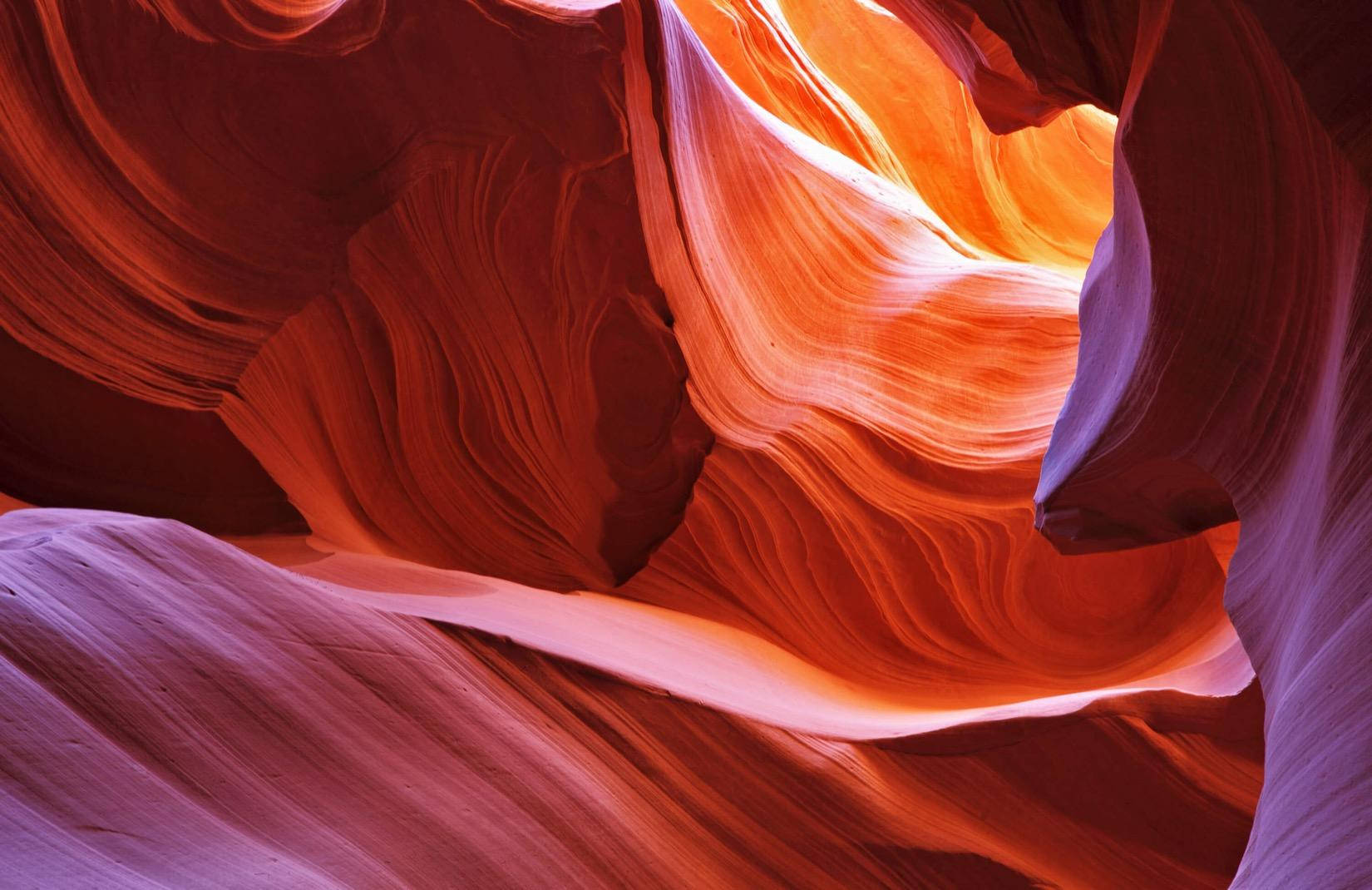 Red Rock Formations Lower Antelope Canyon Background