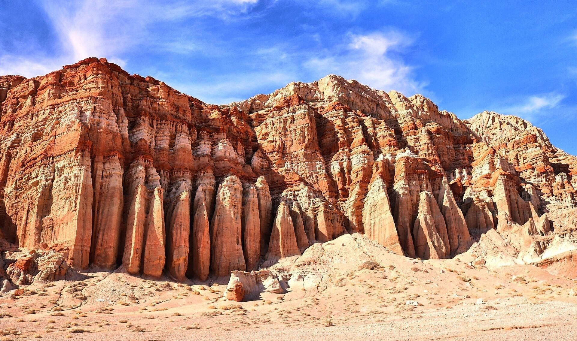 Red Rock Formations Of Hagen Canyon Background