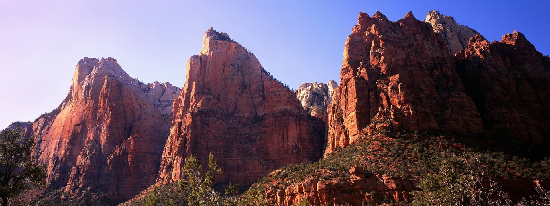 Red Rock Formations Three Patriarchs