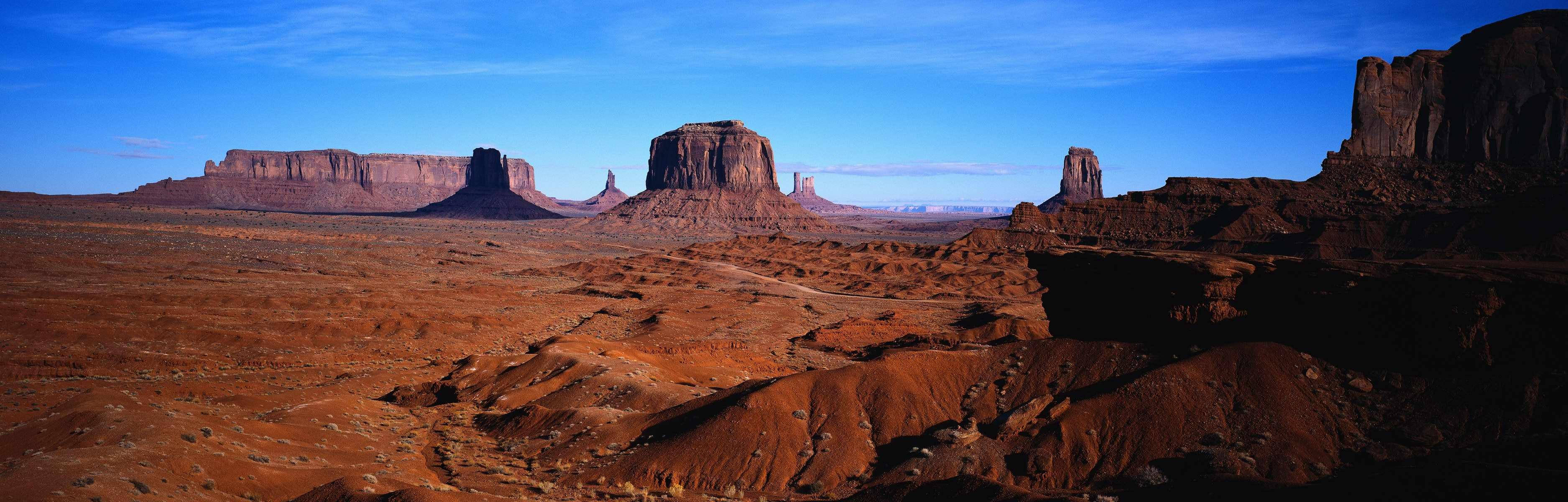 Red Rock Landscape Panoramic Shot Background