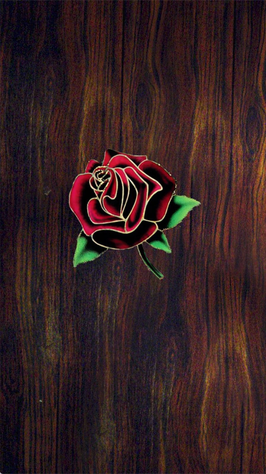 Red Rose America Iphone Background