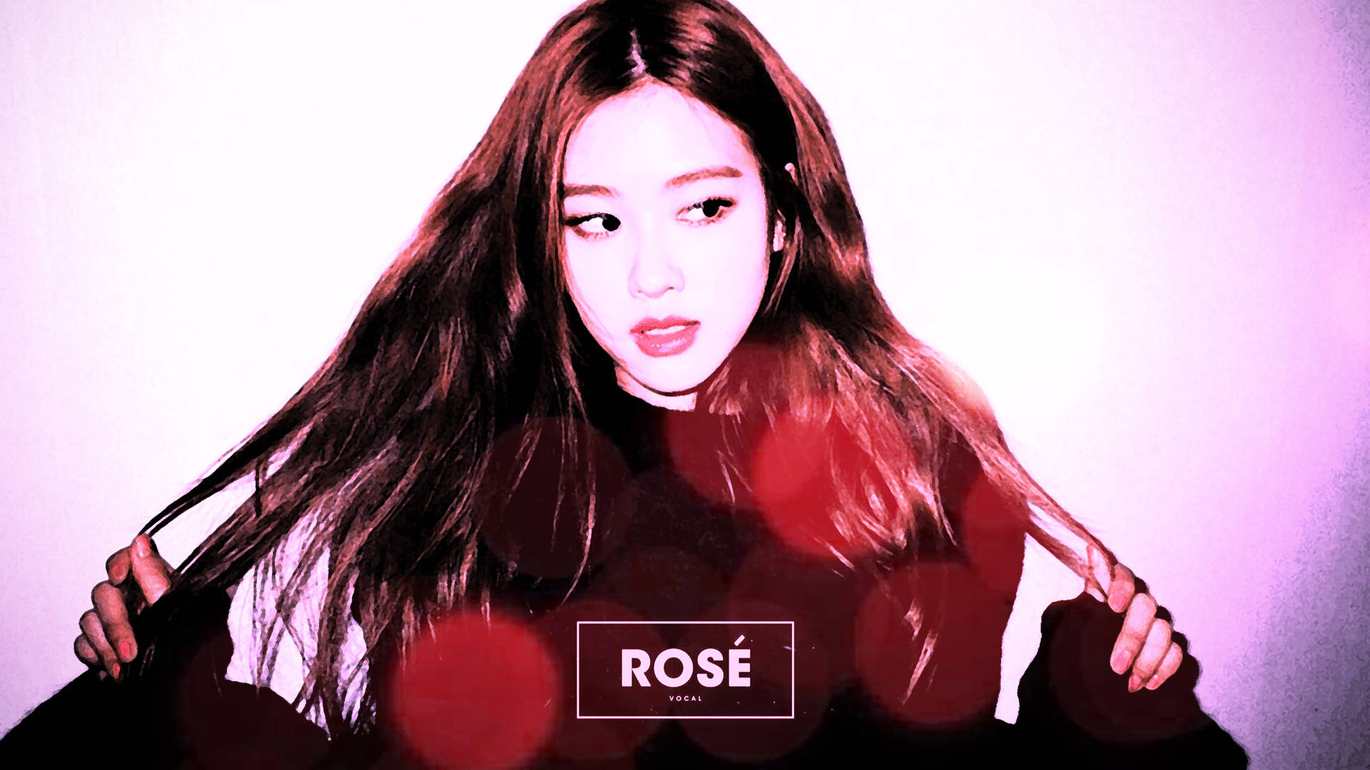 Red Rose Blackpink Logo Background