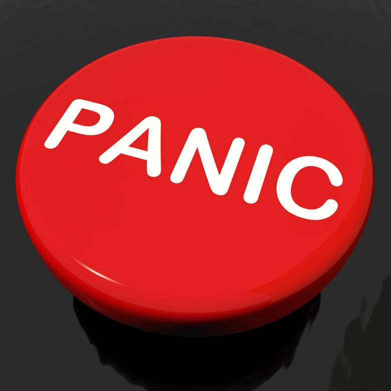 Red Round Panic Button